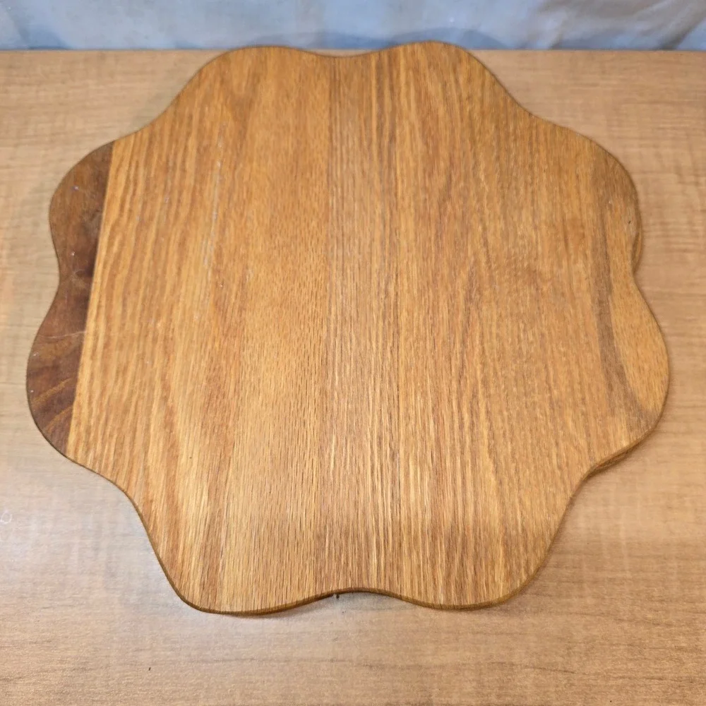Vintage Collapsible‎ Wooden Centerpiece Basket Trivet Folds Flat Spiral Cut Bowl